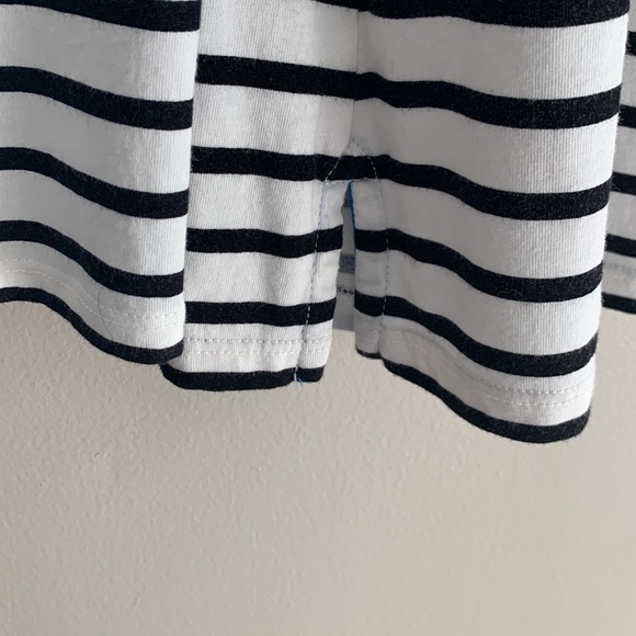 Boden Black White Striped Long Sleeve Top Sz 16/18 Preppy Coastal Grandma - Picture 5 of 8